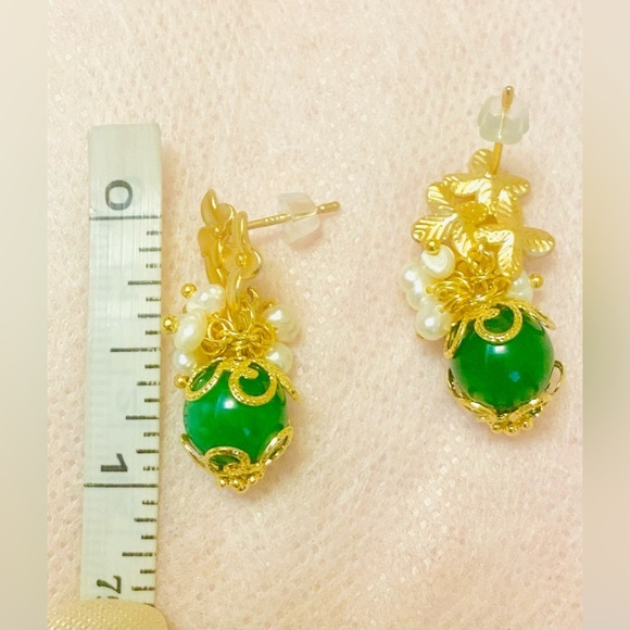 🌸 Luxury Handmade Earrings with Natural Stones 🌸 - Picture 5 of 7